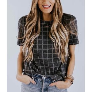 Roolee Pearson Grid Top